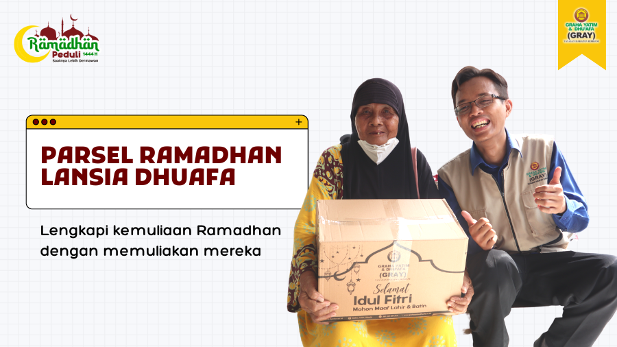 Sedekah Parsel Ramadhan Lansia Dhuafa