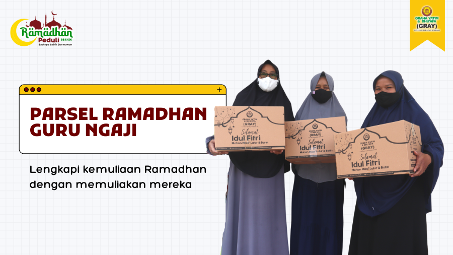 Sedekah Parsel Ramadhan Guru Ngaji